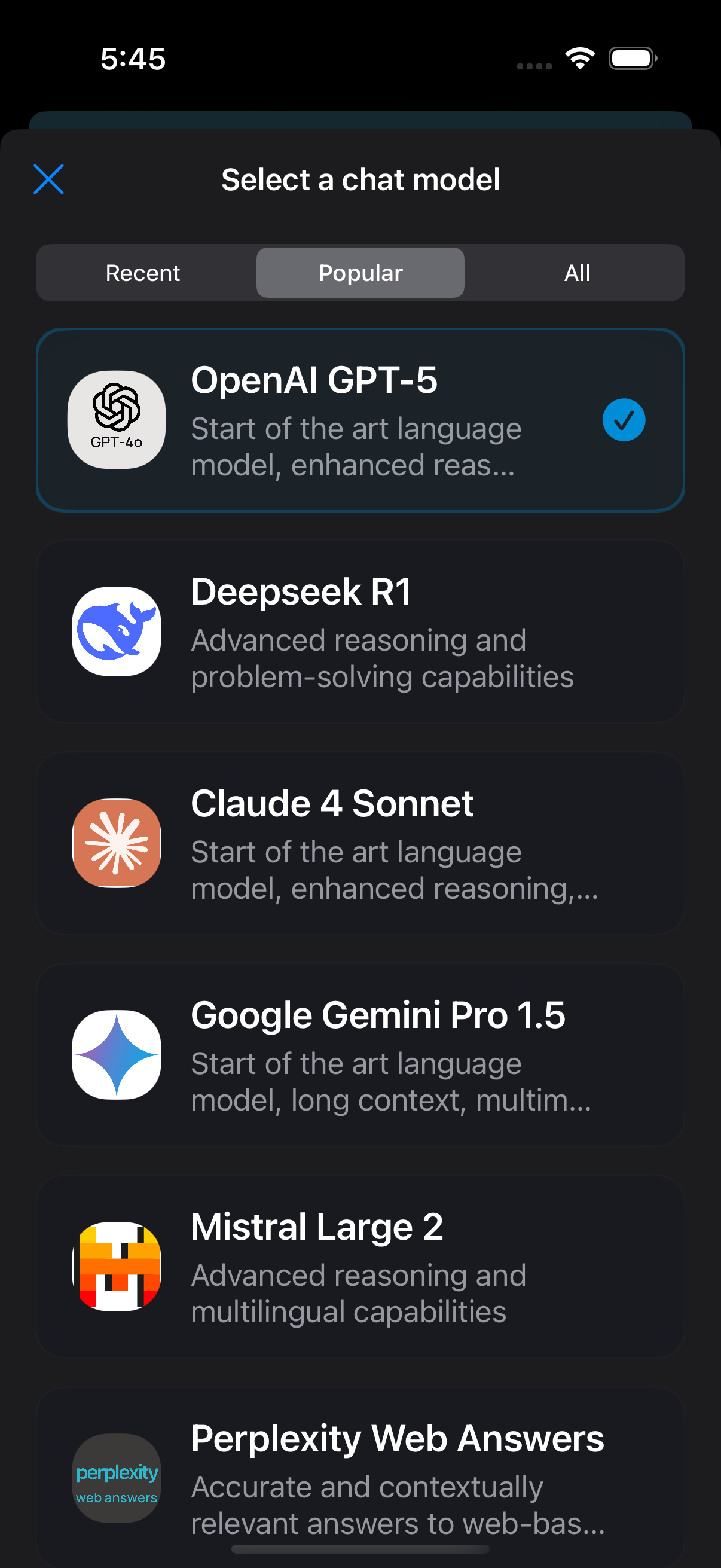 250+ AI Models - GPT-5, Deepseek R1, Claude 4, Gemini Pro