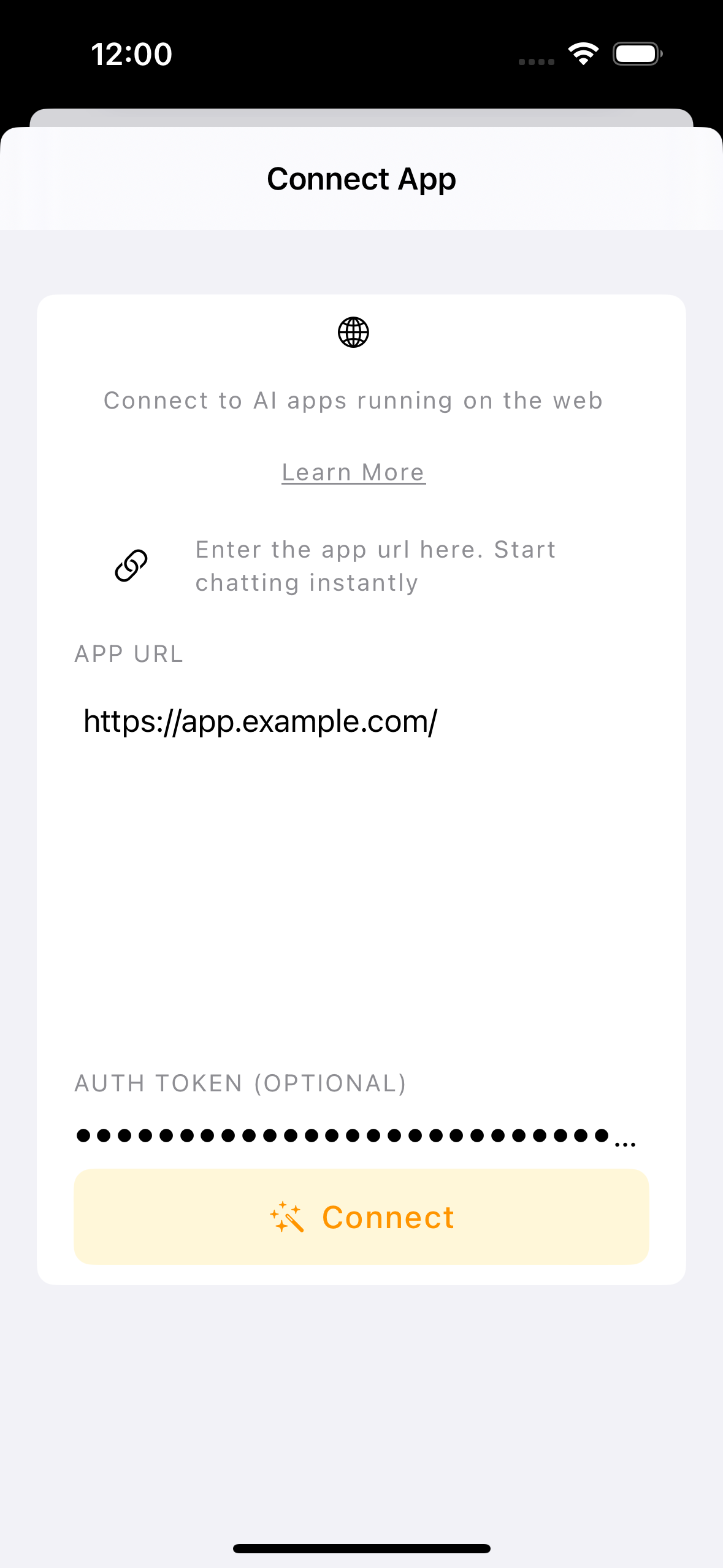 Connect AI Assistant with Flowise app