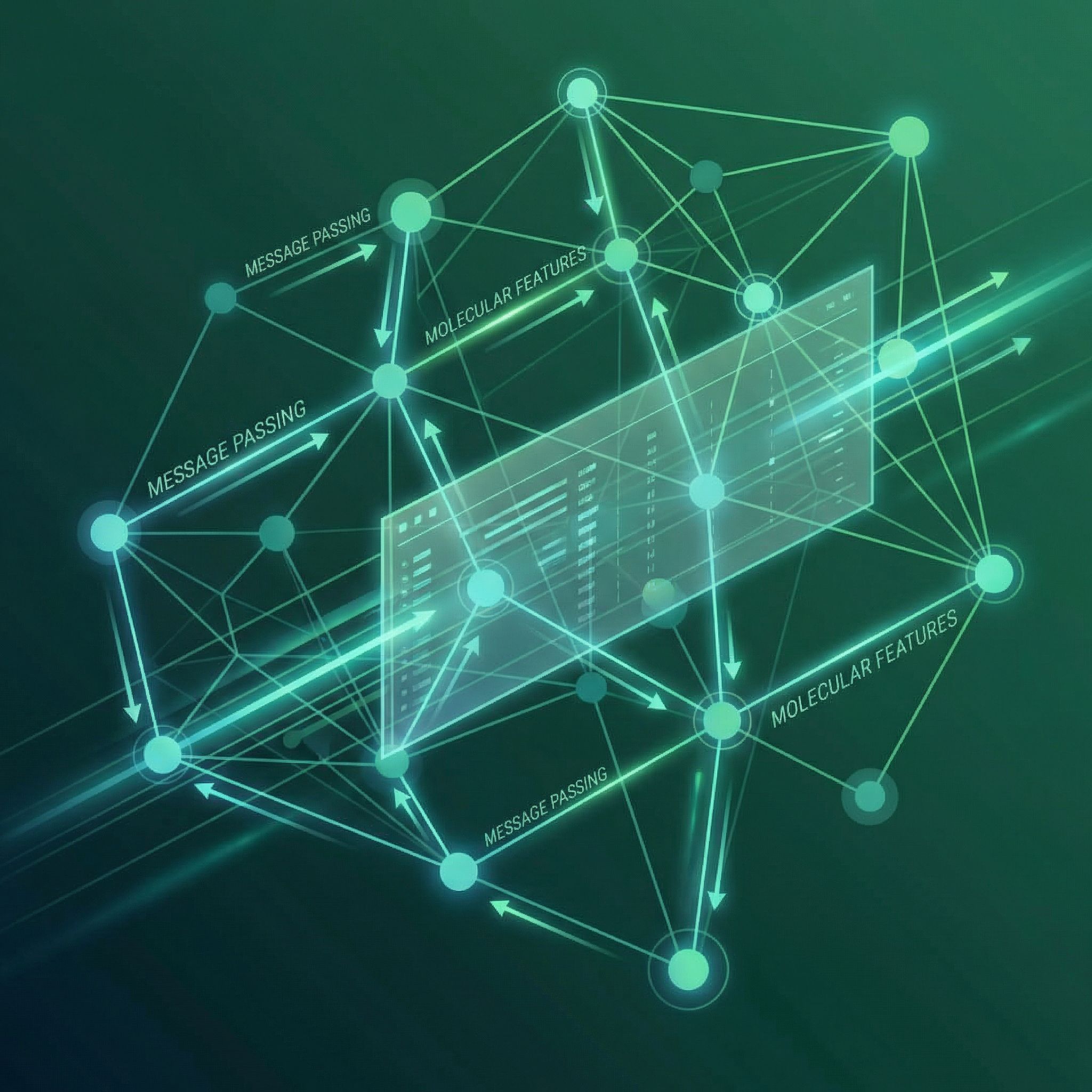 Message passing between graph nodes