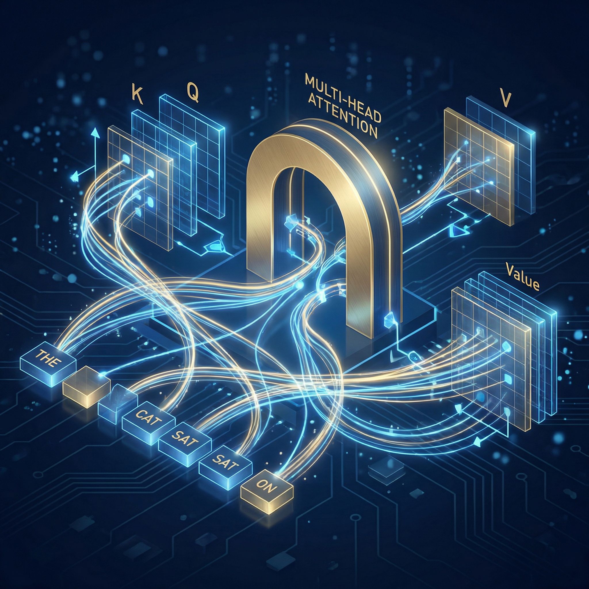 Self-attention mechanism visualization