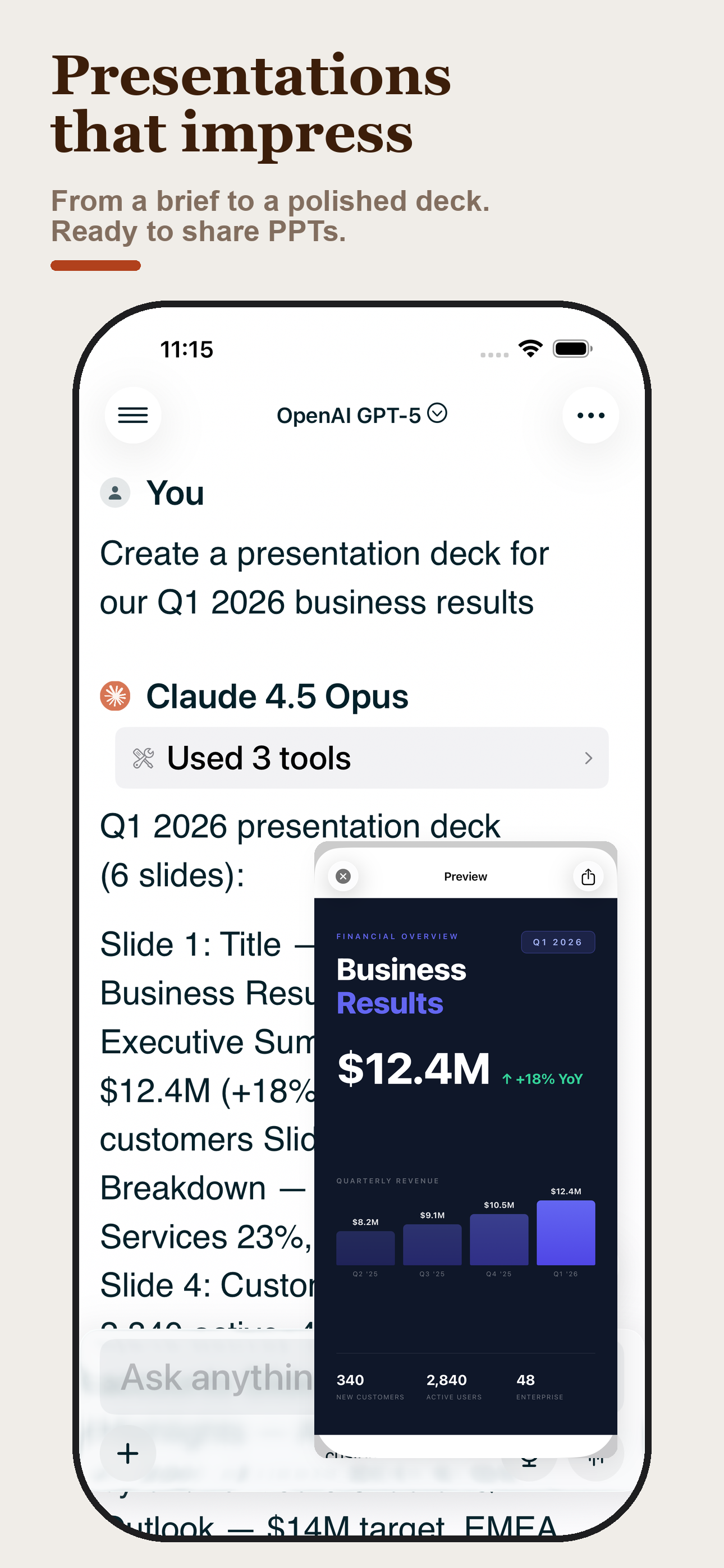 Create presentations & docs