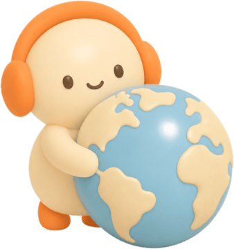 Sai in 3D, with a globe